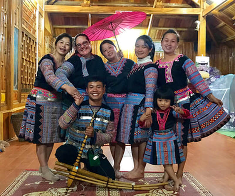 Meet my Black Hmong friends on the optional Mai Chau extension when we visit their village, Pa Co. When I visited, they surprised me on my final night with a performance of traditional dances from their culture. They donned their ethnic clothing and even laid out a set for me to wear! We have a full day of activities in store for you based on the coolest things we did together over my 4 day visit.